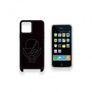  Leather Work Shoulder Hook iPhone Case / Sew on ModernPirtaes Skull Design ( 88 Colors ) 