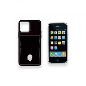  Wallet function iPhone Case / Modern Pirtaes Skull Face Spots Design ( 88 Colors ) 