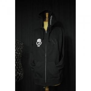  12.4oz Heavyweight Zip Hoodie / Modern Pirates Skull Design (ɽ) 