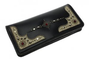 Vintage Style Studs Long Wallet Type 001