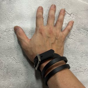  Double Winding Leather Wristband  