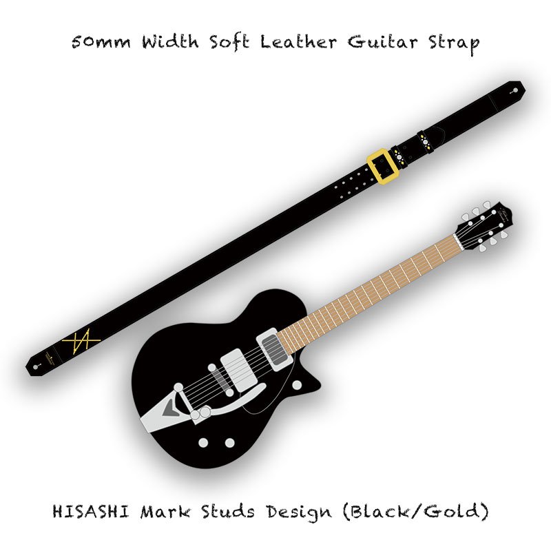 でした HISASHI Model ギターストラップ Modern Pirates ーションモ