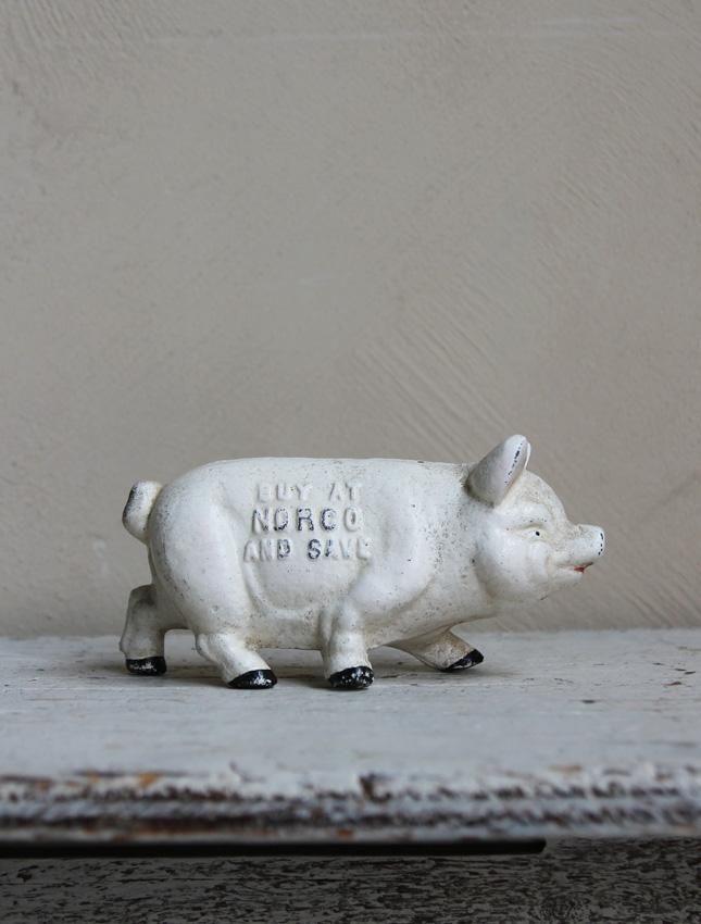 VINTAGE CAST IRON PIG BANKブタ貯金箱　ヴィンテージ鋳鉄 VINTAGE CAST IRON PIG BANKブタ貯金箱 ヴィンテージ鋳鉄 VINTAGE CAST