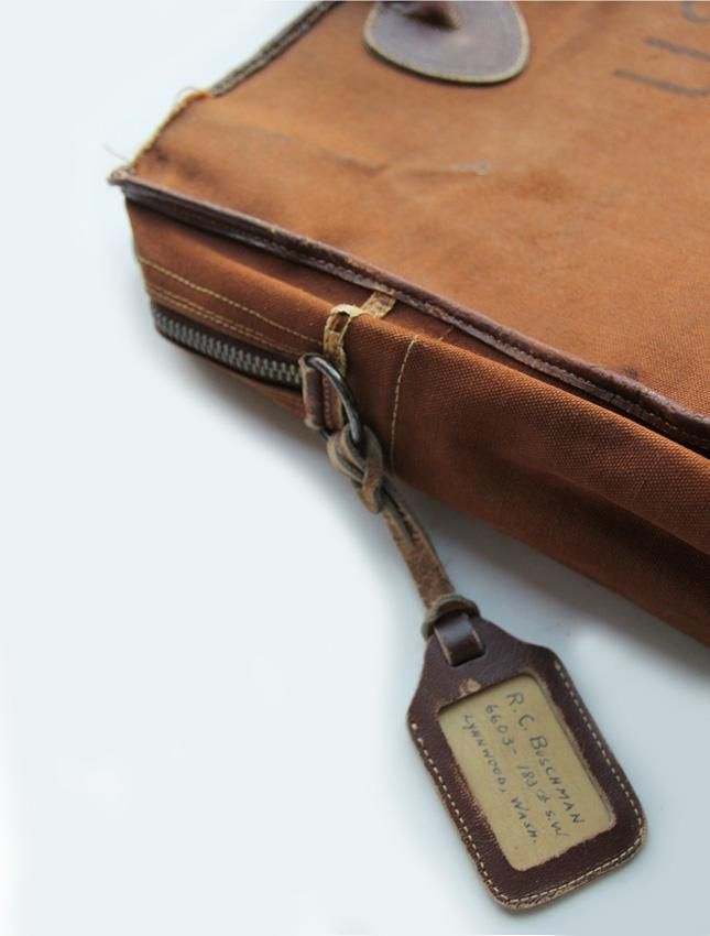 40s US NAVY OFFICER BAG MADE BY L.L.BEAN - MATIN, VINTAGE