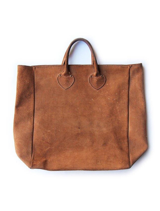 OLD SUEDE LEATHER TOTE BAG - MATIN, VINTAGE OUTFITTERS ビンテージ