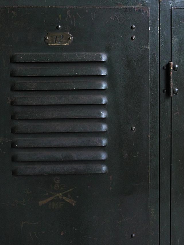 WW1 US ARMY STEEL LOCKER - MATIN, VINTAGE OUTFITTERS