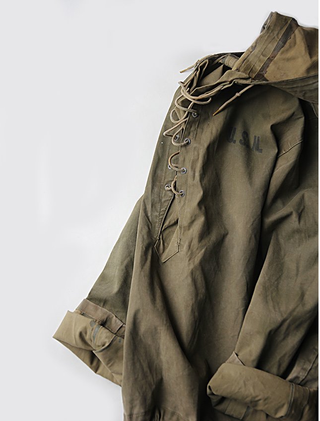 WW2 US NAVY WET WEATHER PARKA 