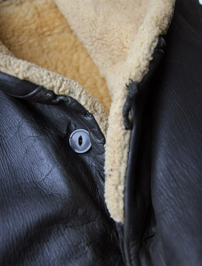 30s HORSE HIDE LEATHER CAR COAT - MATIN, VINTAGE OUTFITTERS