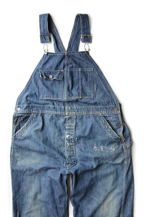 40s vintage denim overall セパレートポケット-