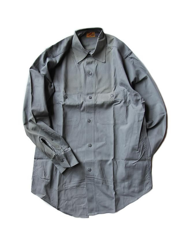 【値下げ】 NOS 50s RED 富山 ビンテージ古着 OUTFITTERS VINTAGE MATIN, - SHIRTS WORK COTTON RAM トップス