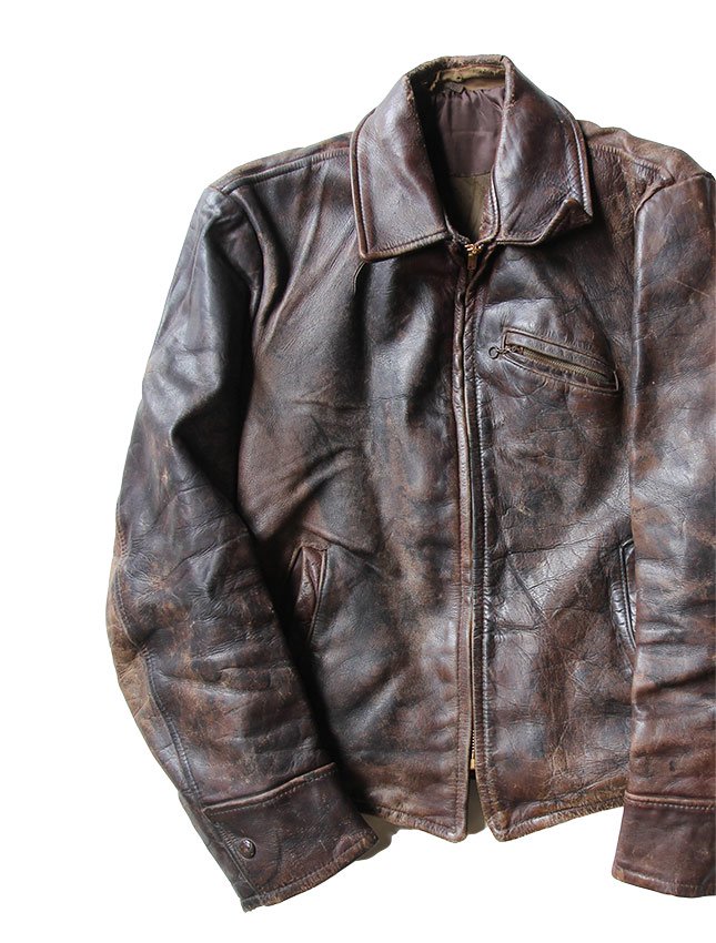 ～50s LEATHER SPORTS JACKET - MATIN, VINTAGE ...