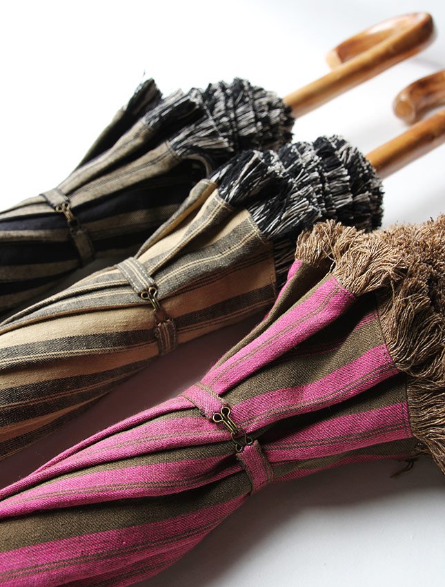 セール20%OFF】TABRIK FRINGE LINEN PARASOL khaki × pink - MATIN, VINTAGE  OUTFITTERS ビンテージ古着 富山