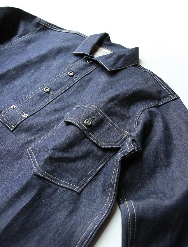 YM FACTORY DENIM PULLOVER - MATIN, VINTAGE OUTFITTERS ビンテージ 