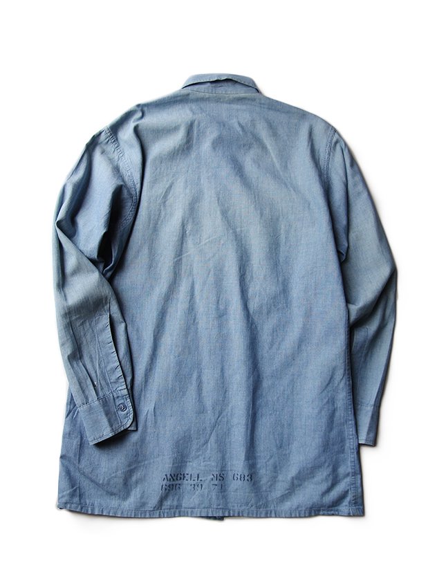 50s US NAVY CHAMBRAY SHIRT - MATIN, VINTAGE OUTFITTERS ビンテージ古着 富山