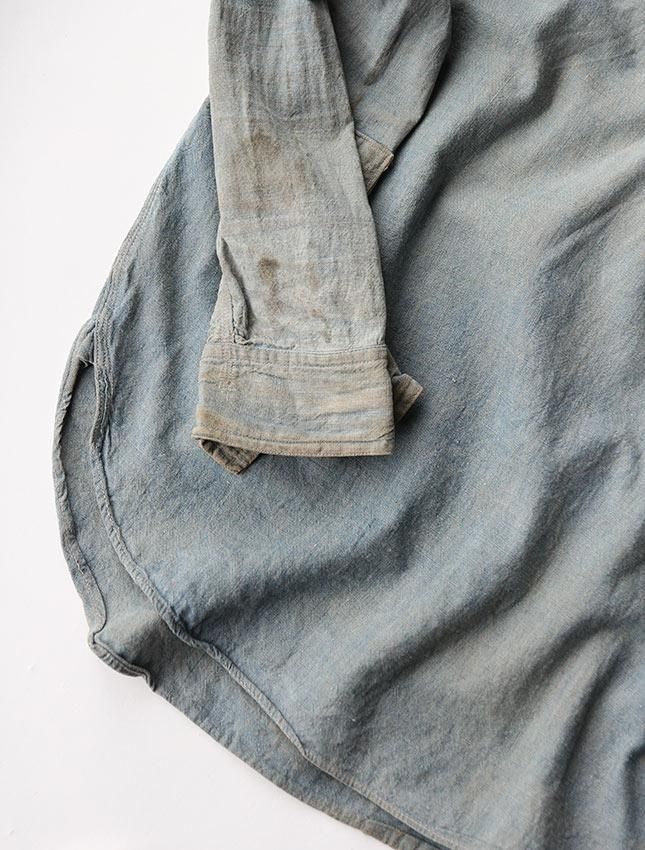 1920s BIG YANK PULOVER CHAMBRAY SHIRT WITH CINSTRAP - MATIN