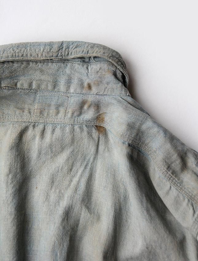 1920s BIG YANK PULOVER CHAMBRAY SHIRT WITH CINSTRAP - MATIN