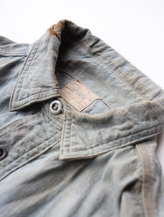 1920s BIG YANK PULOVER CHAMBRAY SHIRT WITH CINSTRAP - MATIN