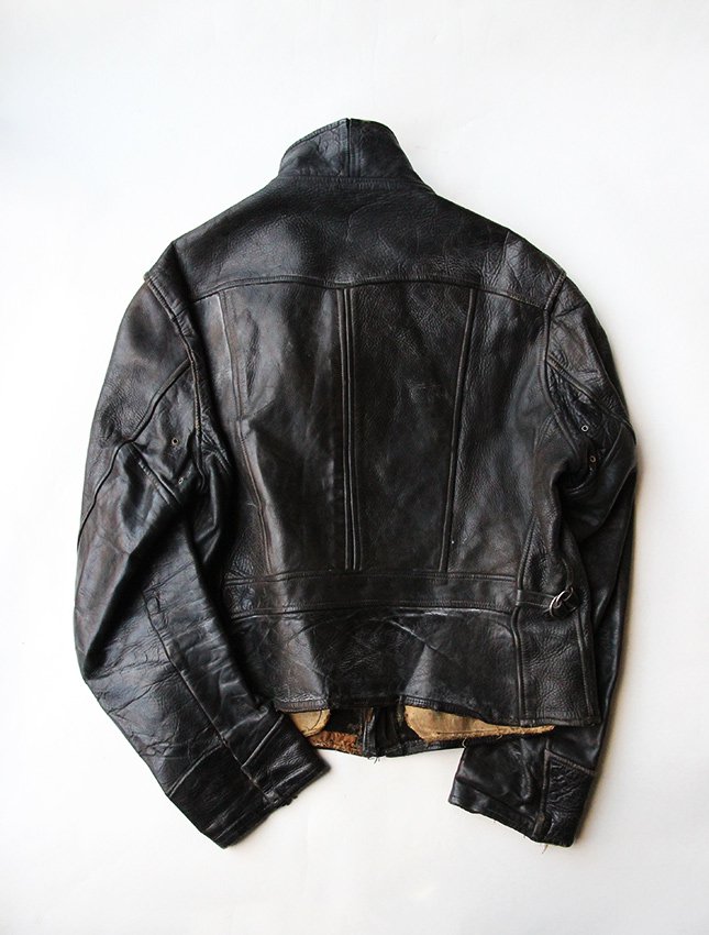 40s LEATHER SPORTS JACKET - MATIN, VINTAGE OUTFITTERS ビンテージ 