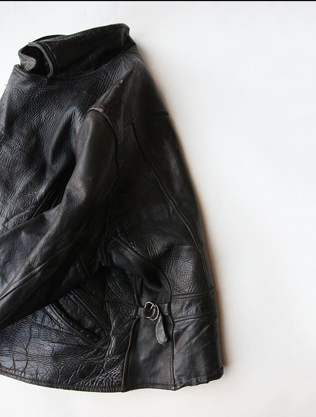 40s LEATHER SPORTS JACKET - MATIN, VINTAGE OUTFITTERS ビンテージ