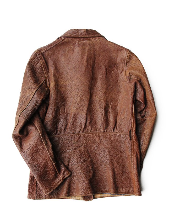 30's VINTAGE LEATHER JACKET ABOUT M - MATIN, VINTAGE OUTFITTERS ビンテージ古着 富山