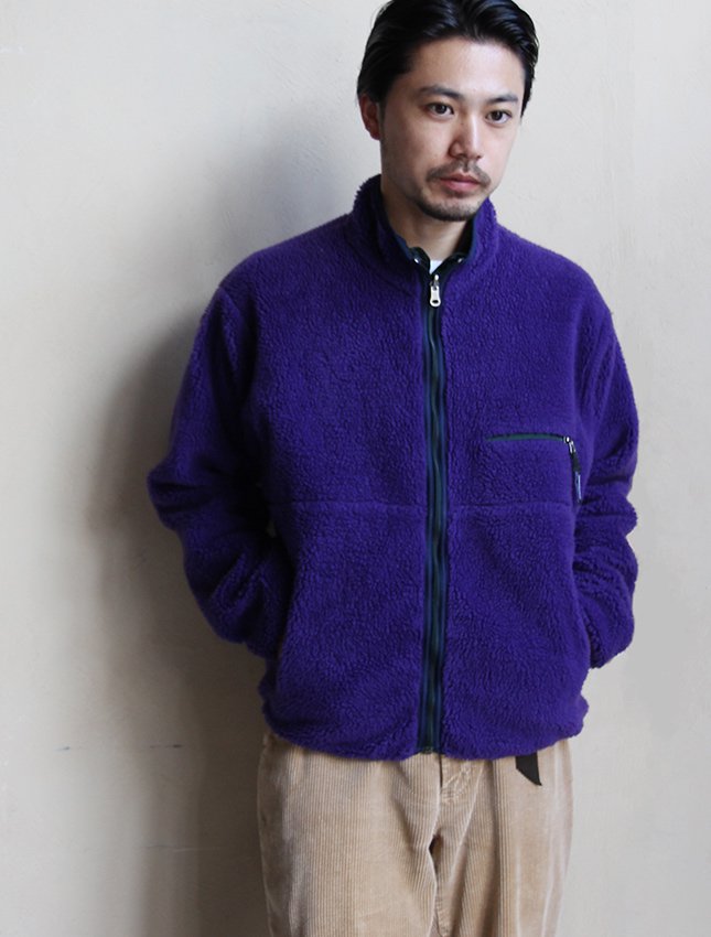 94s PATAGONIA EGGPLANT PILE GRISSADE CARDIGAN M - MATIN, VINTAGE OUTFITTERS  ビンテージ古着 富山