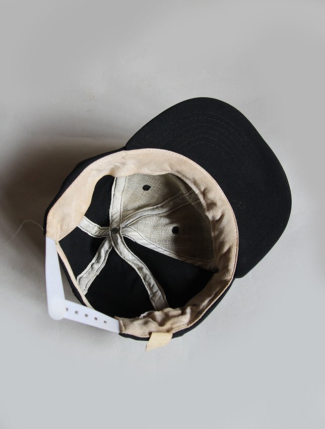 60s BASEBALL CAP BLACK MADE IN USA - MATIN, VINTAGE OUTFITTERS