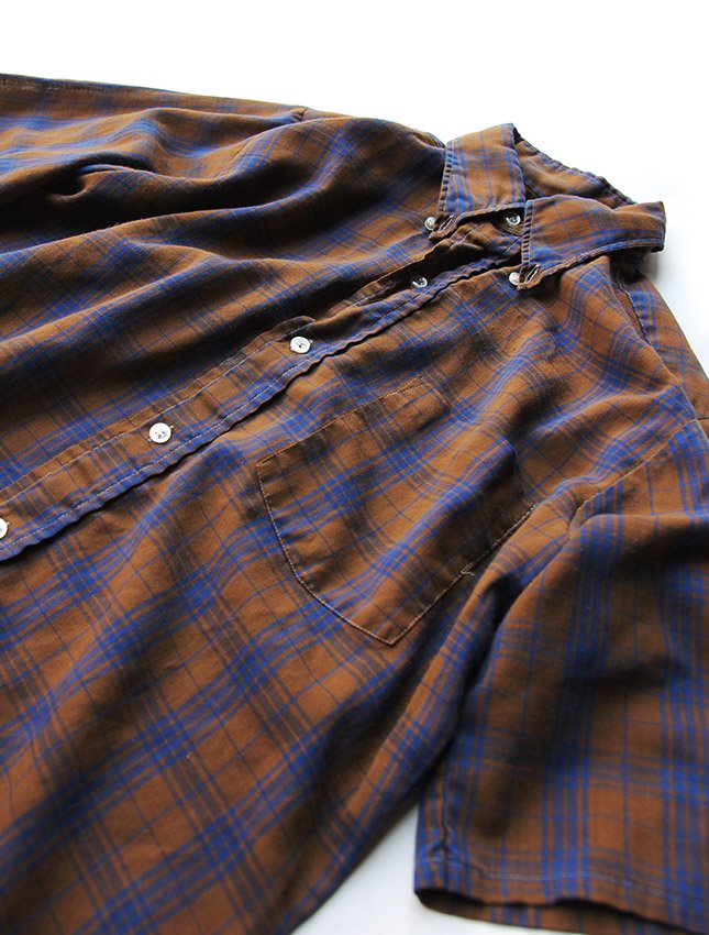 60s TOWN CRAFT PENN PREST B/D SHIRTS SIZE S - MATIN, VINTAGE