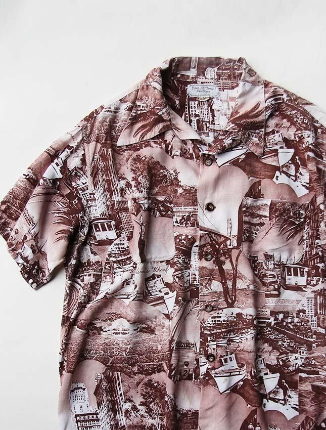 なんでも鑑定団よりも驚き！ SHIRT PICTURE BROS ROOS 50s SIZE VINTAGE MATIN, - L アート・デザイン・音楽