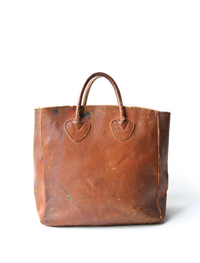 60s OLD L.L.BEAN LEATHER TOTE BAG - MATIN, VINTAGE OUTFITTERS
