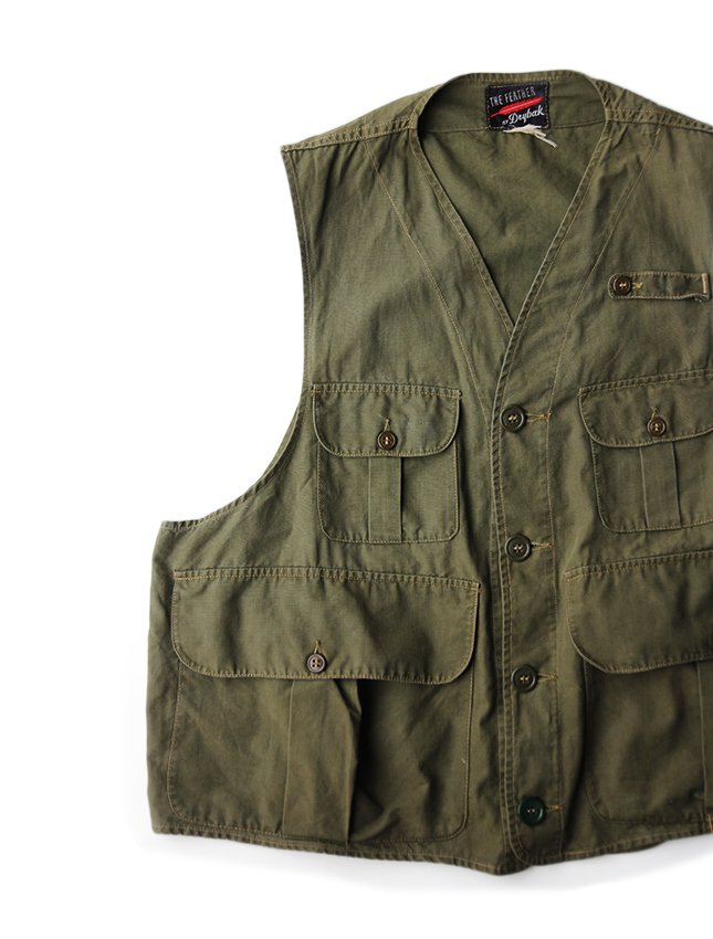 50s THE FEATHER BY DRYBAK HUNTING VEST - MATIN, VINTAGE OUTFITTERS 