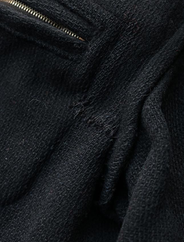 50s UNKNOWN MELTON × LEATHER SPORTS JACKET - MATIN, VINTAGE