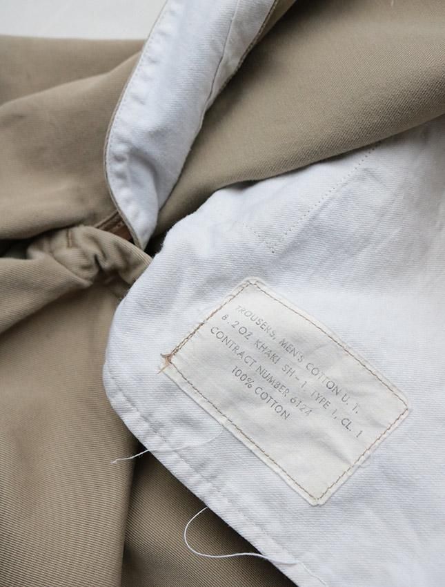 60s US ARMY CHINO TROUSER - MATIN, VINTAGE OUTFITTERS