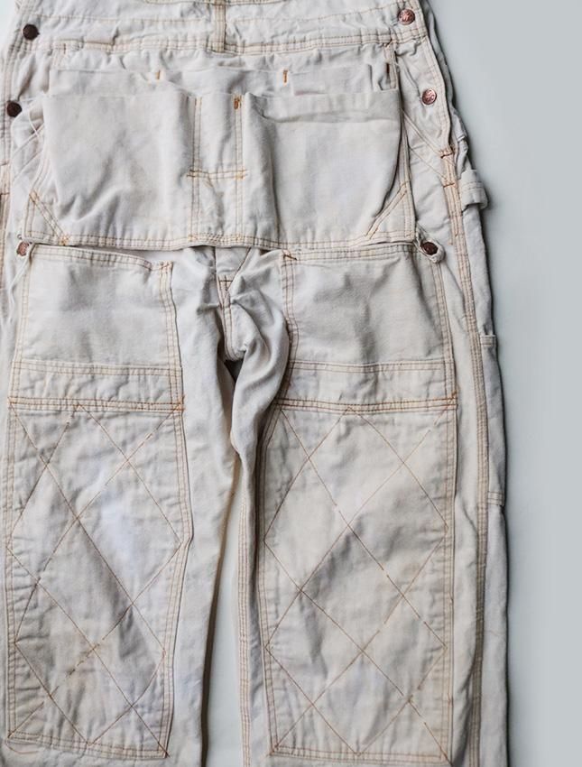 70s BIG MAC BIB OVERALL WITH APRON NATURAL WHITE - MATIN