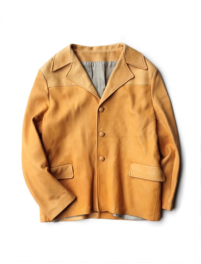 50's deerskin zip up design jacket | www.gamutgallerympls.com