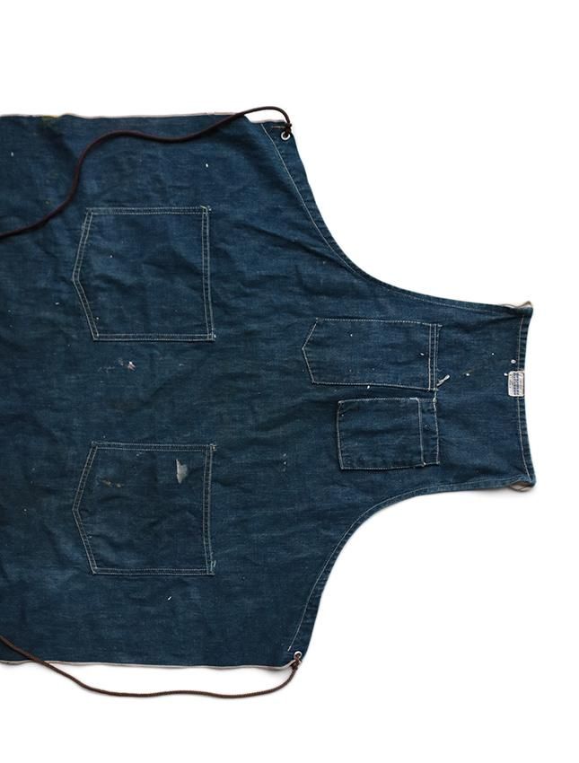 50s HERCULES DENIM APRON - MATIN, VINTAGE OUTFITTERS ビンテージ古着 富山