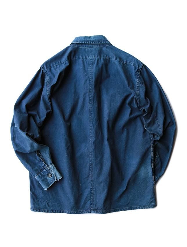 ジャケット・アウター Indigo Vintage Loose China Shirts Jacket Indigo Vintage Loose China Shirts Jacket