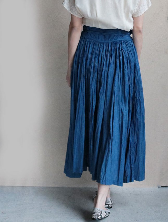 藍染　スカート