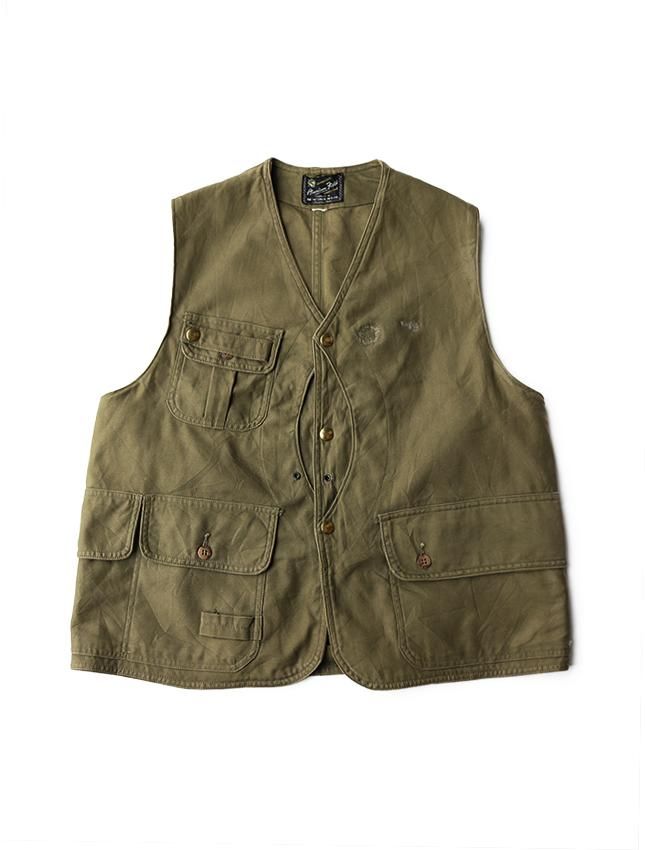 50s AMERICAN FIELD HALF MOON POKET HUNTING VEST - MATIN, VINTAGE ...