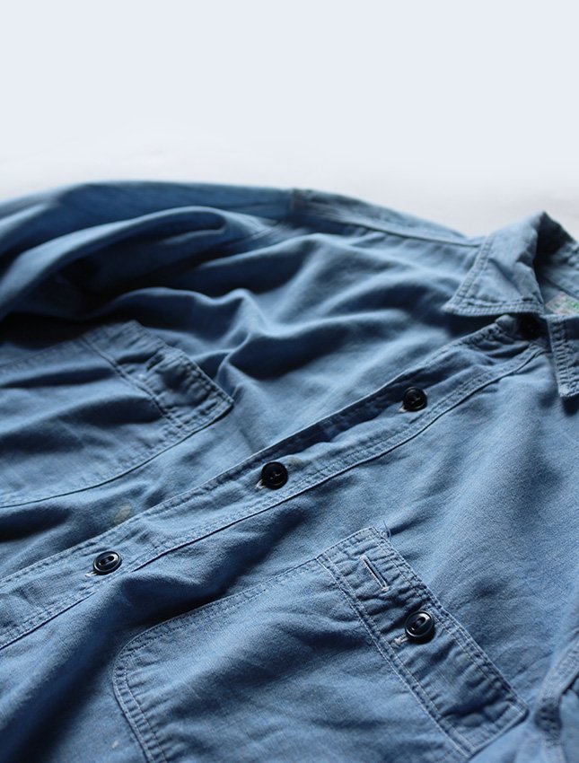50s HERCULES CHAMBRAY WORK SHIRT - MATIN, VINTAGE OUTFITTERS