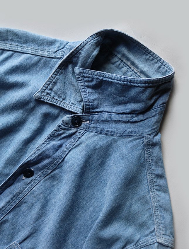 50s HERCULES CHAMBRAY WORK SHIRT - MATIN, VINTAGE OUTFITTERS