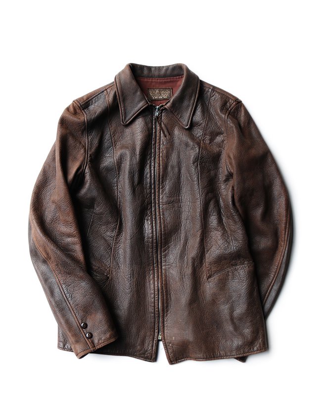 50s W.B.P LACE & CO DEER SKIN LEATHER SPORTS JACKET - MATIN 