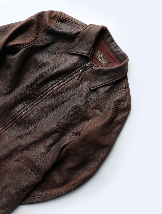 50s W.B.P LACE & CO DEER SKIN LEATHER SPORTS JACKET - MATIN 