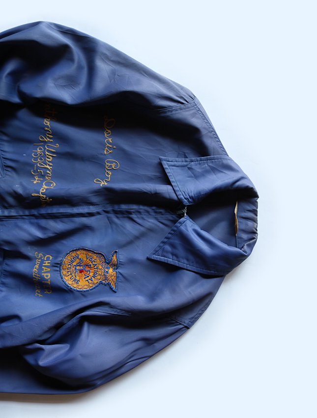 50s CHAMPION FFA NYLON JACKET SIZE L - MATIN, VINTAGE OUTFITTERS ビンテージ古着 富山