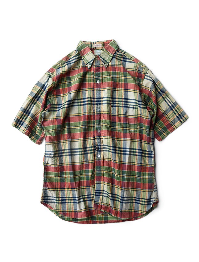 60s TOWNCRAFT INDIAN MADRAS B/D SHIRT - MATIN, VINTAGE OUTFITTERS