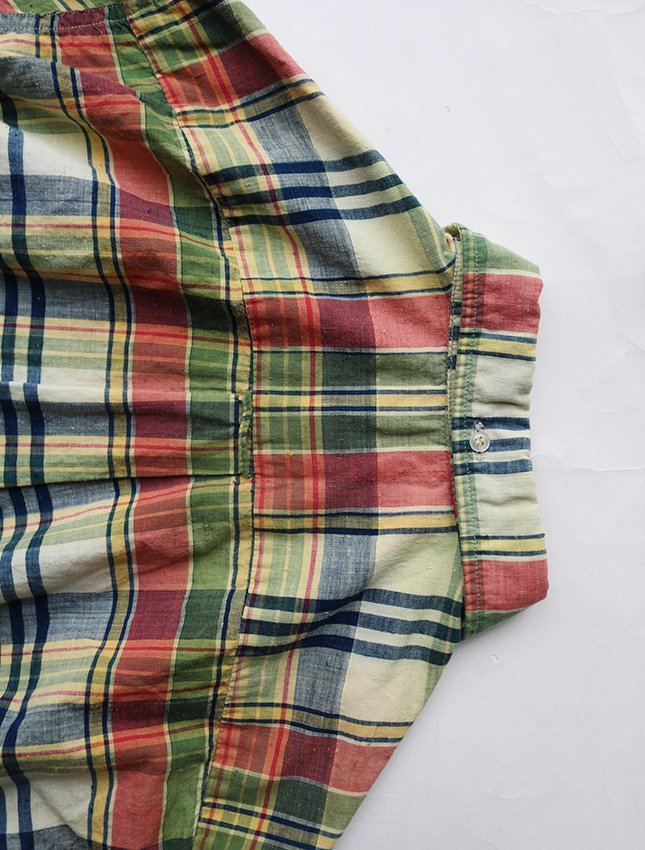 60s TOWNCRAFT INDIAN MADRAS B/D SHIRT - MATIN, VINTAGE OUTFITTERS 