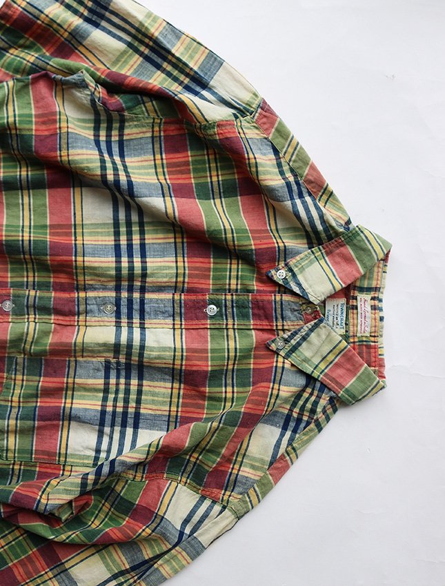 60s TOWNCRAFT INDIAN MADRAS B/D SHIRT - MATIN, VINTAGE OUTFITTERS ビンテージ古着 富山