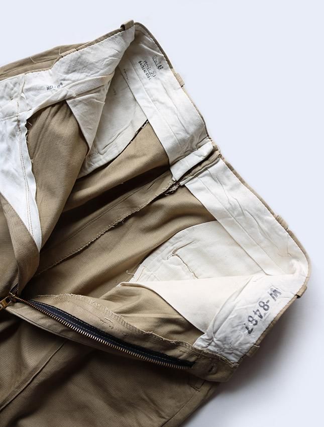 NOS 50s US ARMY CHINO SHORTS W30 - MATIN, VINTAGE OUTFITTERS