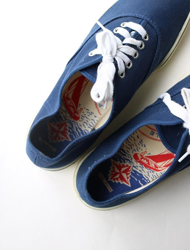 NOS 60s UNKNOWN DECK SHOES MADE IN USA SIZE 8 1/2 - MATIN, VINTAGE 