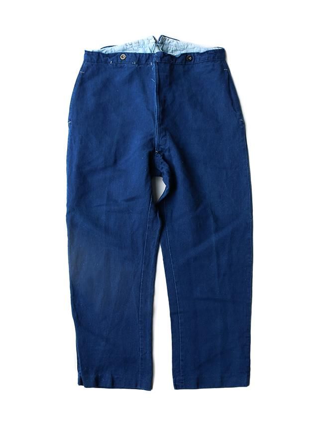 生産完了商品 【French Antique】Indigo Linen Trousers | www.gerken.fr