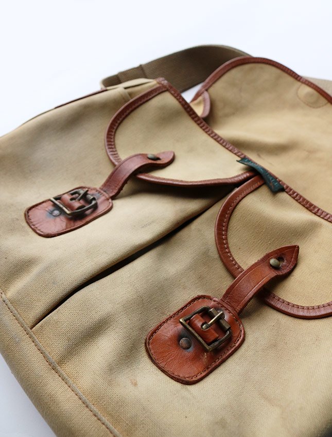 50s LIDDESDALE FISHING BAG MADE IN SCOT LAND - MATIN, VINTAGE OUTFITTERS  ビンテージ古着 富山